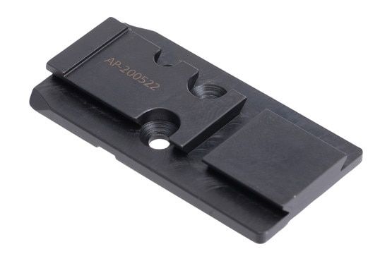 Aimpoint ACRO P-2 adapter plate for optics ready CZ P10 handguns.